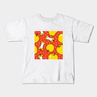 Apples with Polka Dots Kids T-Shirt